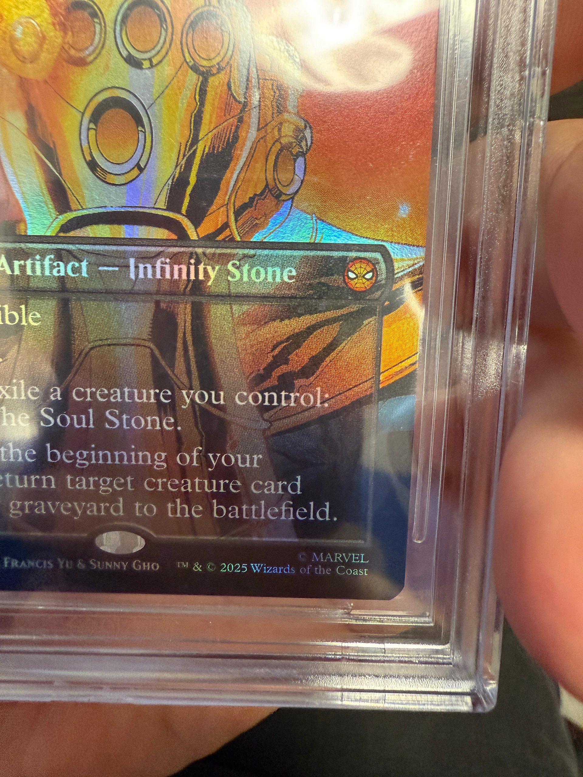 The Soul Stone (Borderless Foil) – Beckett 9.5 Gem Mint | 2025 Marvel’s Spider-Man MTG Crossover | Legendary Infinity Stone product image (4)