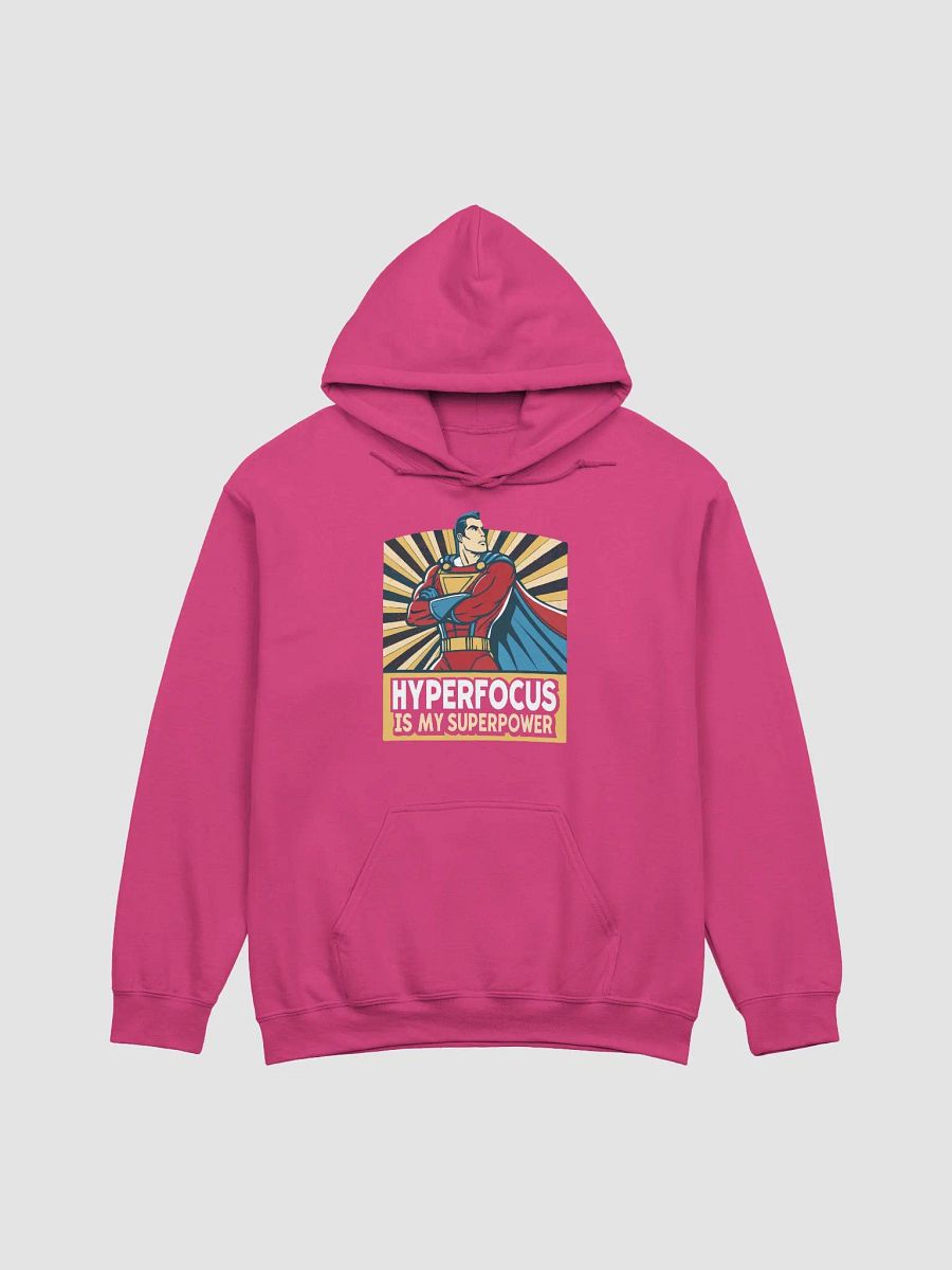 Hyperfocus Is My Superpower Hoodie - Pink Superhero Comic Style Hoodie product image (1)