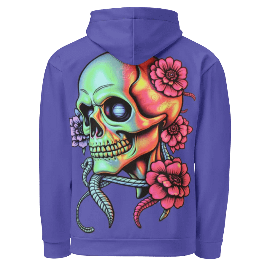 Rebel Bloom Unisex Hoodie - Violet product image (3)