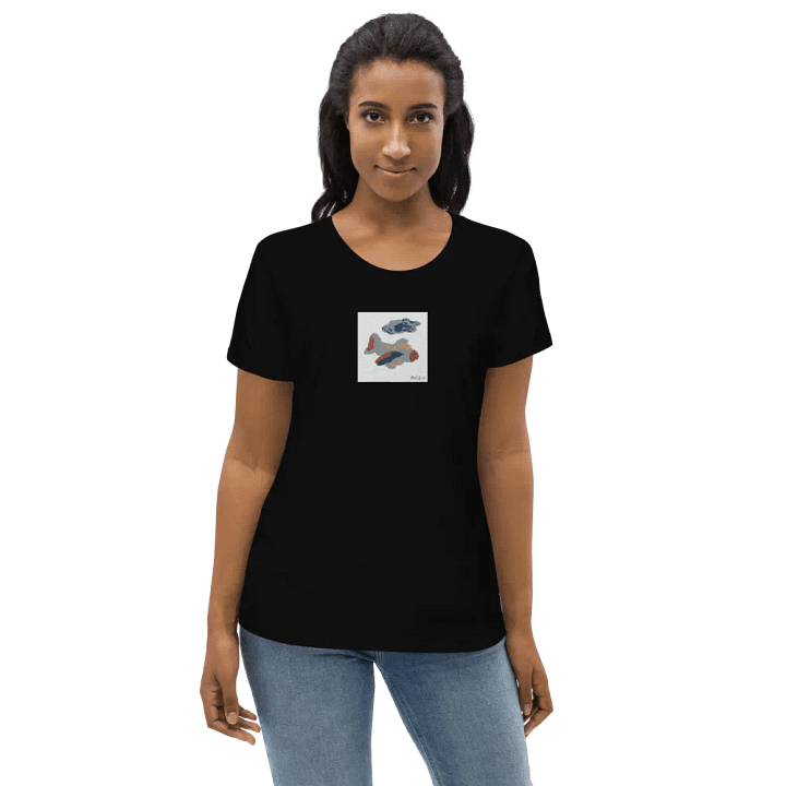 Kid Airplane (Stanley/Stella Women's Fitted Eco Tee) product image (2)