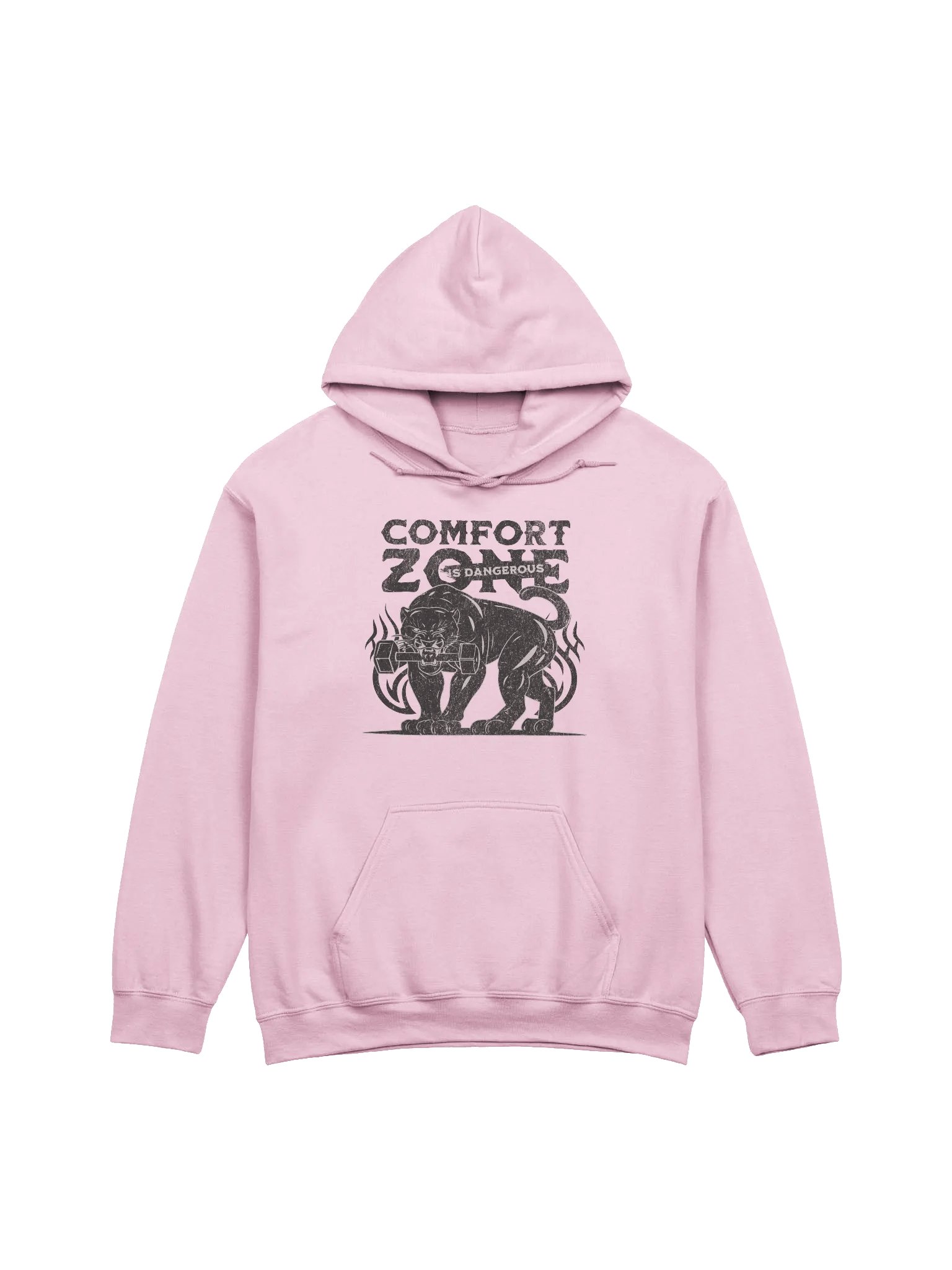 Comfort Zone Is Dangerous Hoodie | Motivational Gym Sweatshirt for Athletes & Hustlers product image (1)