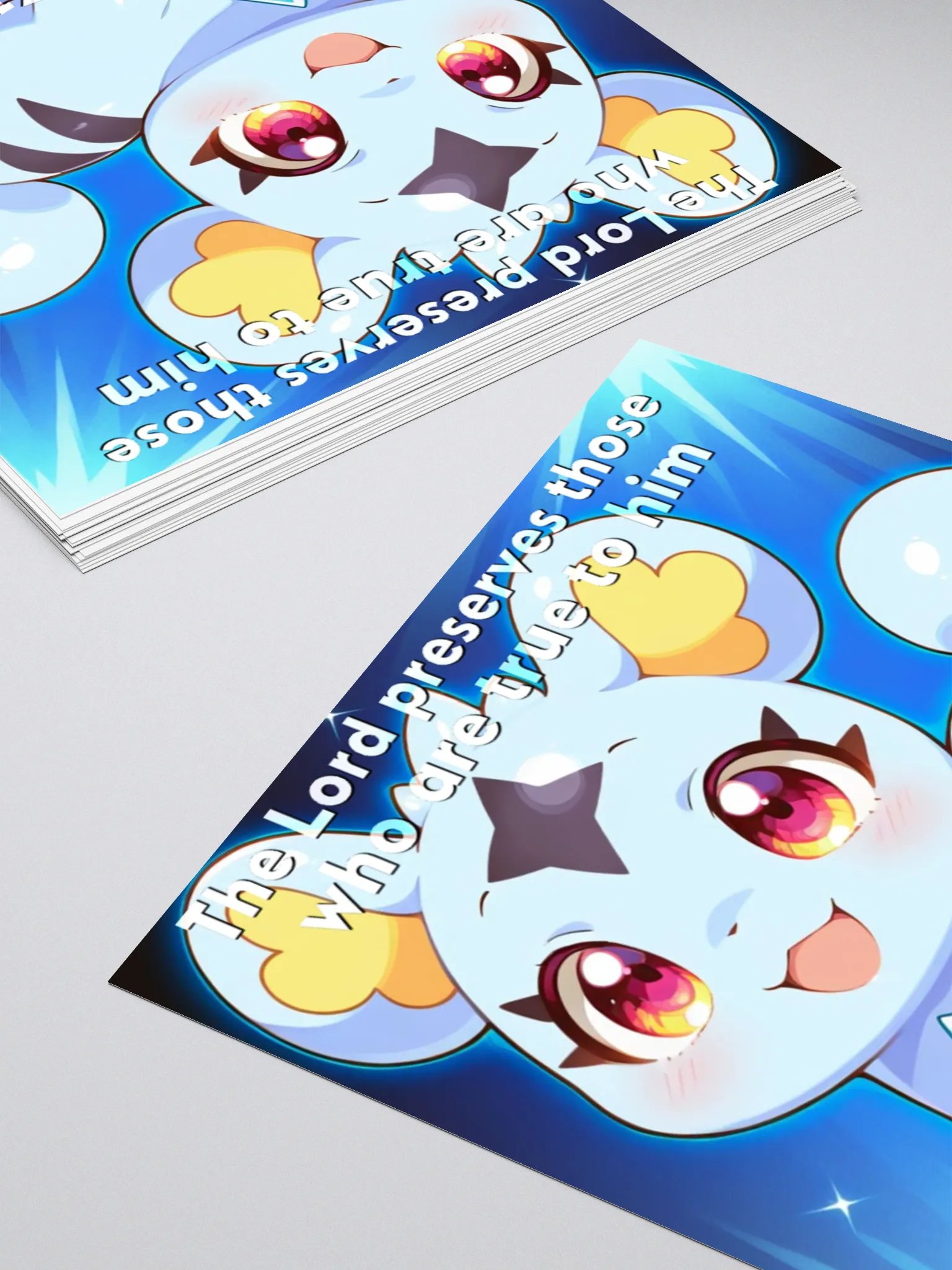 Bible Cuties Violet - The Lord preserves those who are true to him Sticker product image (8)