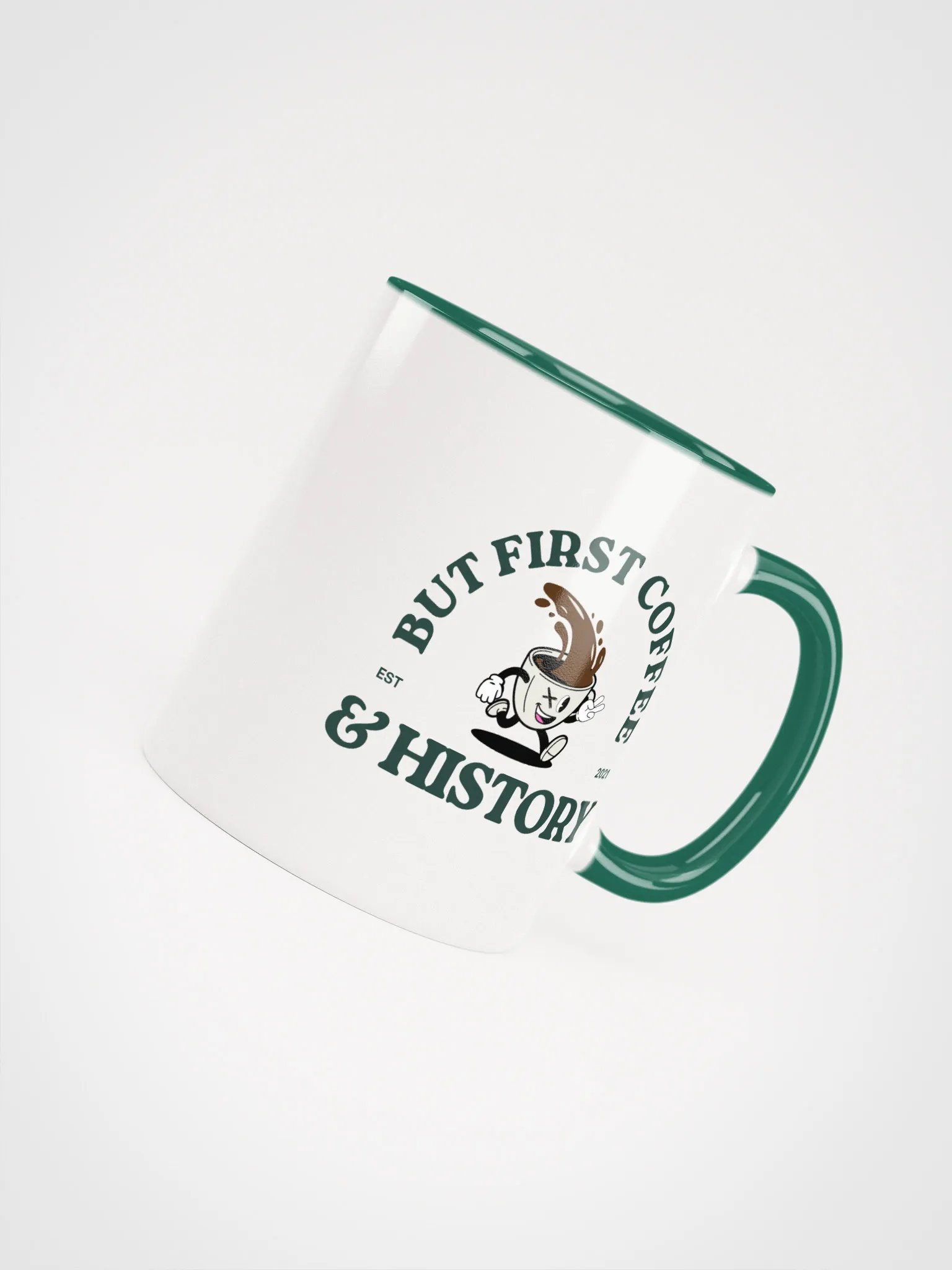 History & Coffee Colorful Ceramic Mug product image (14)
