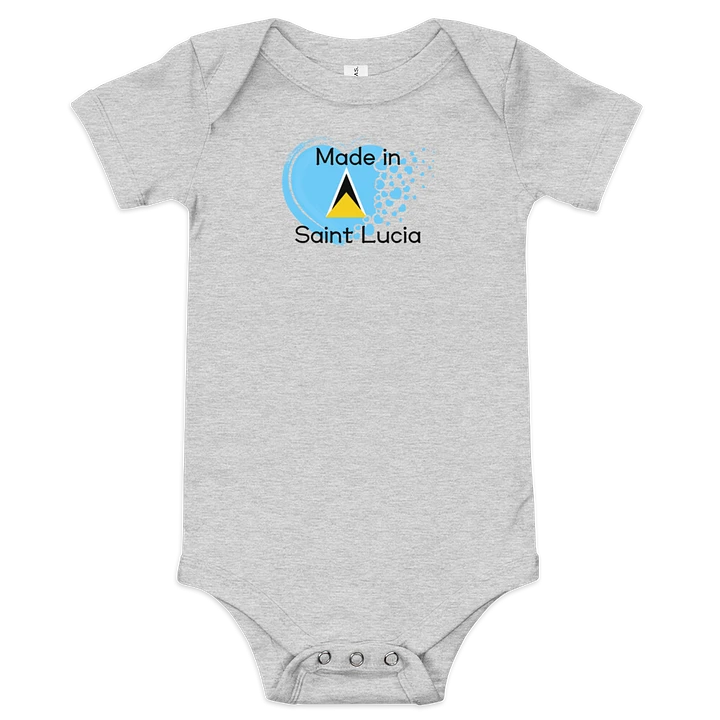 Heartfelt Made in Saint Lucia Baby Onesie product image (2)