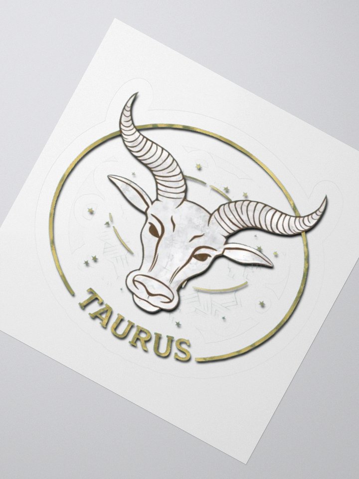 Taurus Zodiac Sticker - Exclusive Bull Design | TDS Music product image (4)
