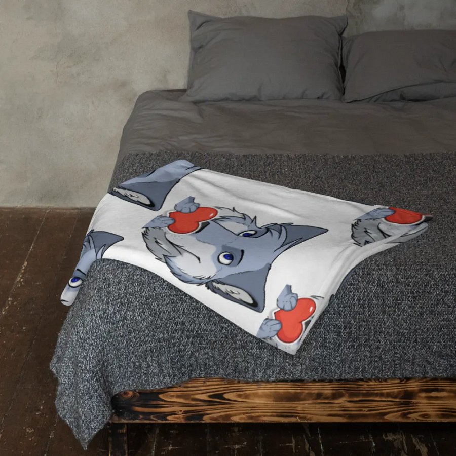 Heart spam throw blanket product image (23)