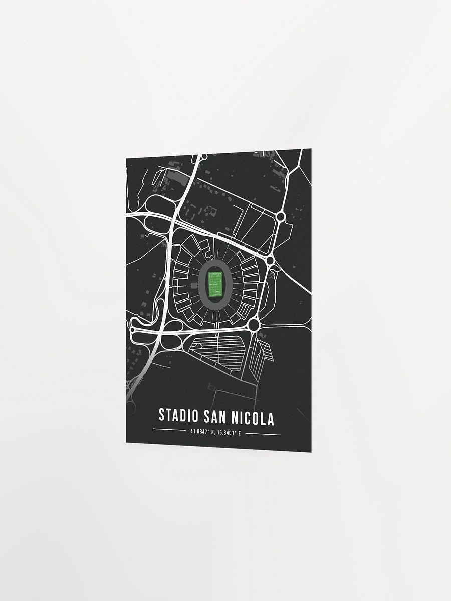 Bari Stadium Black Map Design Poster product image (9)