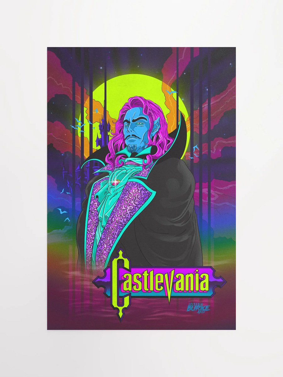 Castlevania Neon Tribute 12x18 Fine Art Print product image (4)