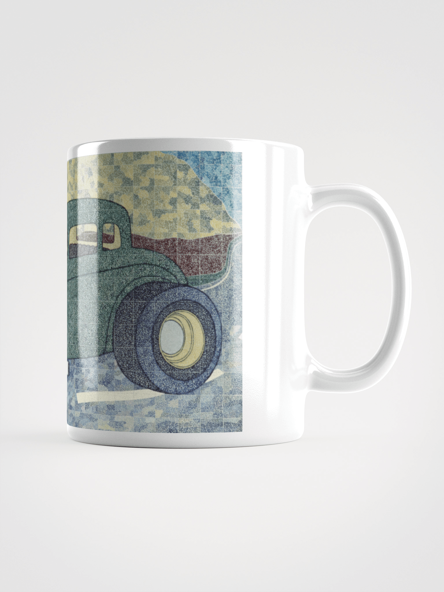 Green Hotrod (2002) on White Glossy Mug product image (2)