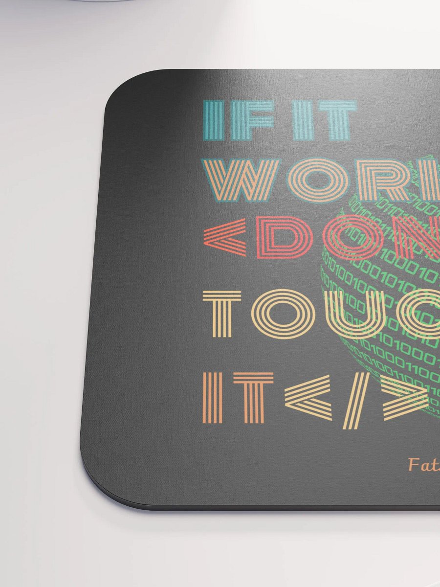 Binary Code Sphere Mouse Pad product image (6)