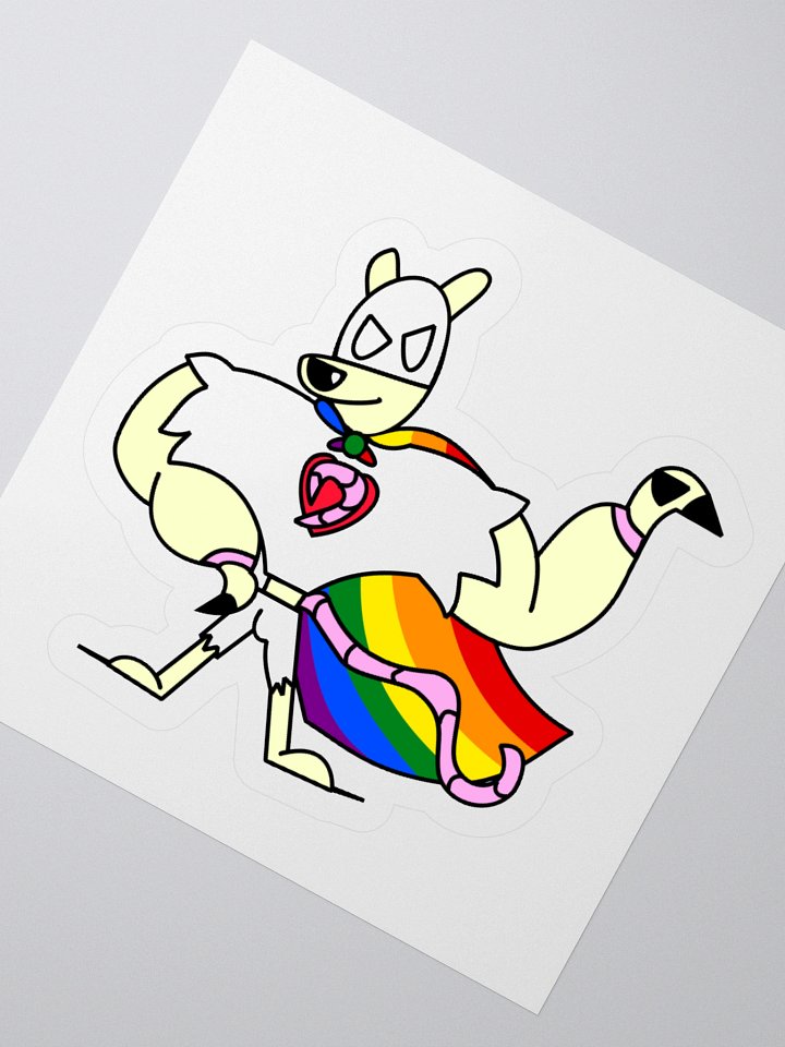 Superhomo! Vermili Gay White Variant Sticker! product image (6)