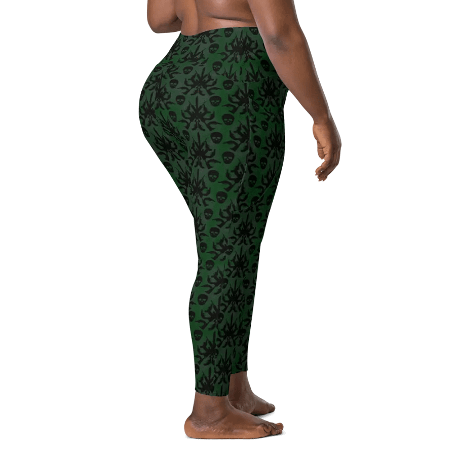 Gothic 2A High Waist Pocket Leggings - Green product image (11)