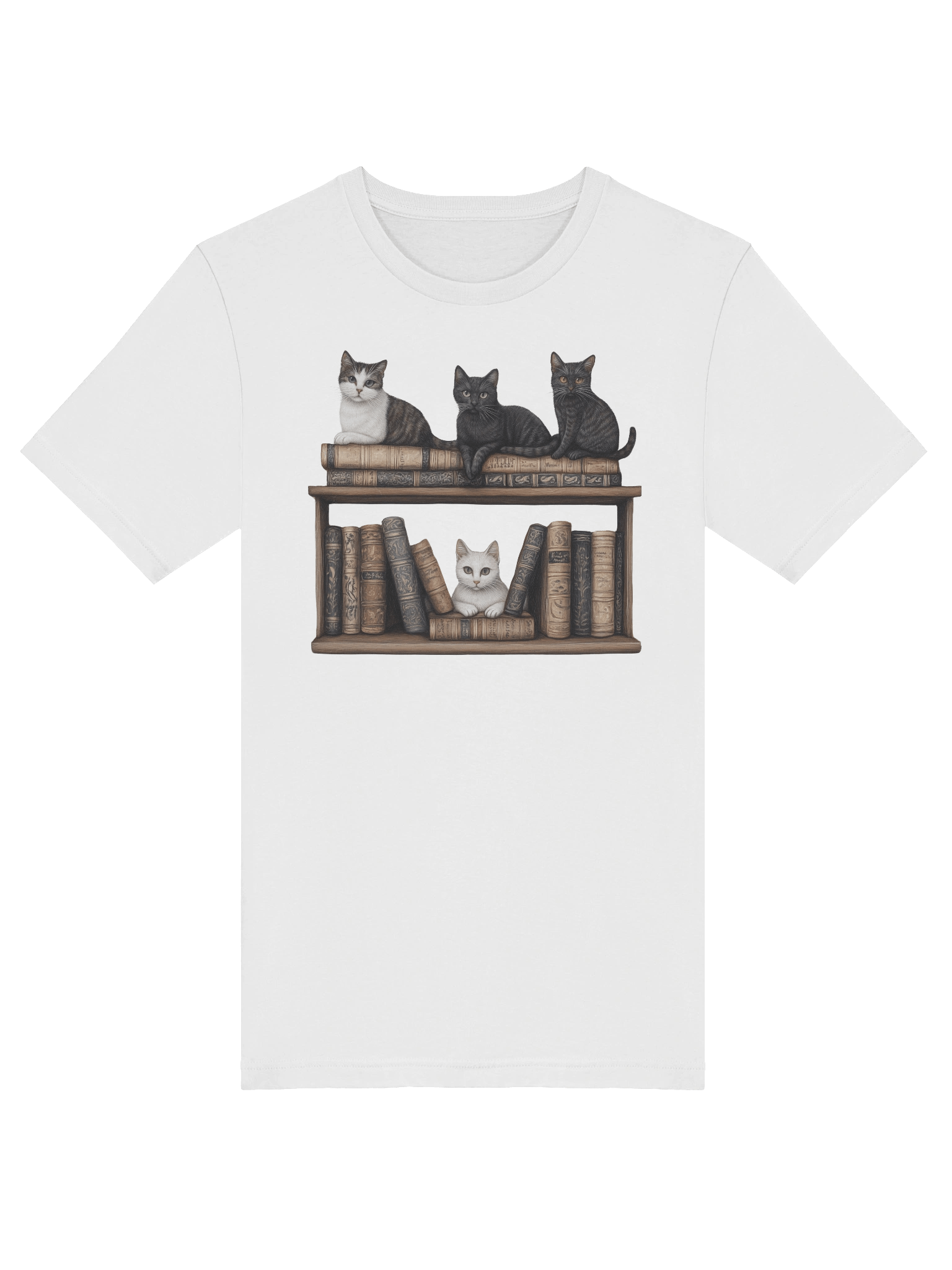 Bookcase Cats T-Shirt product image (40)