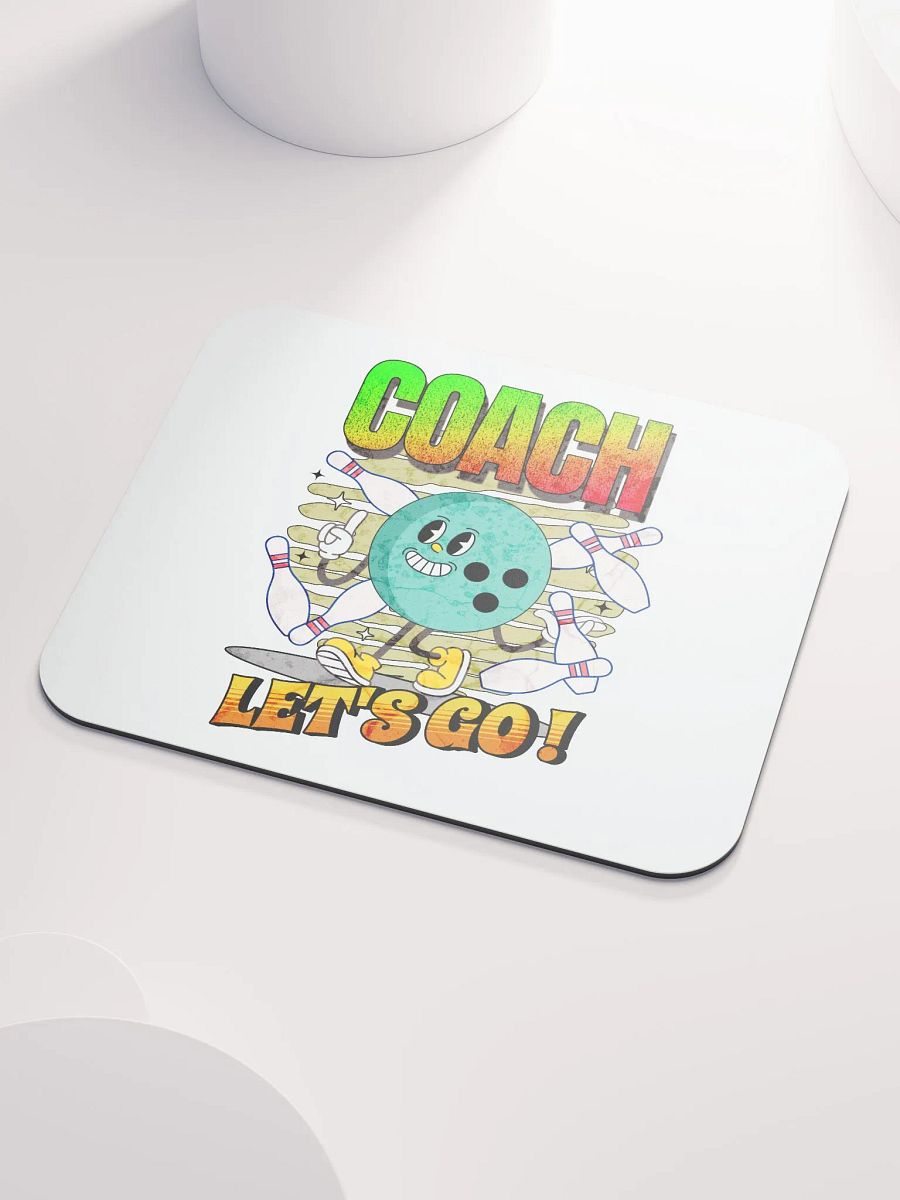 Retro Mascot Coach Bowling Enthusiastic Mouse Pad product image (3)