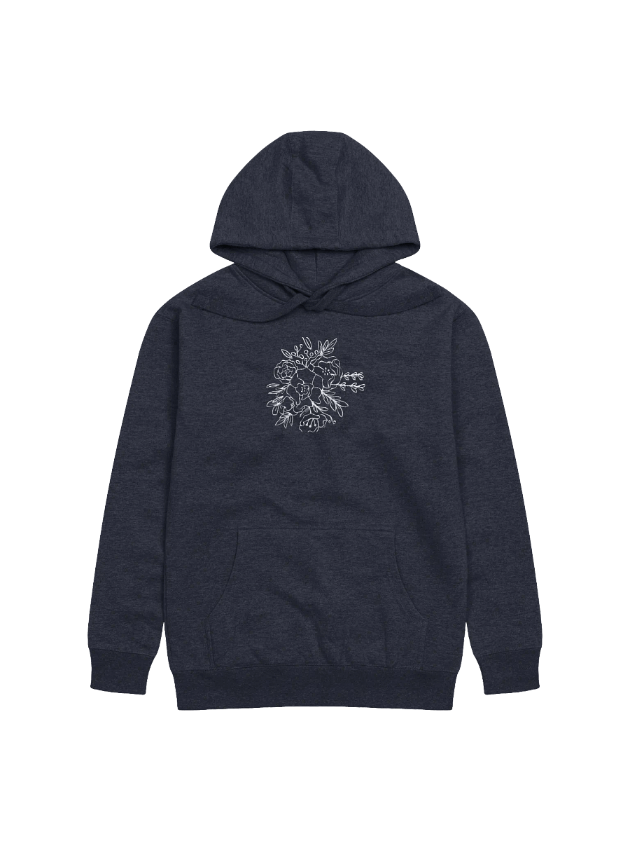 Ultimate Comfort outlined flower embroidered Design Unisex Hoodie product image (25)