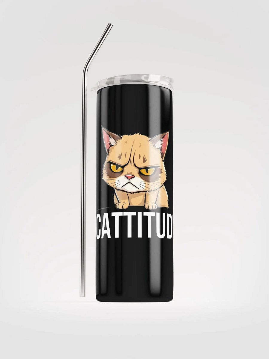 cattitude stainless steel cup product image (1)