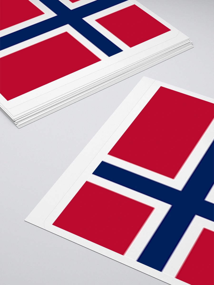 Exclusive Norwegian Flag Kiss-Cut Stickers - High-Quality Vinyl, Multiple Sizes product image (11)