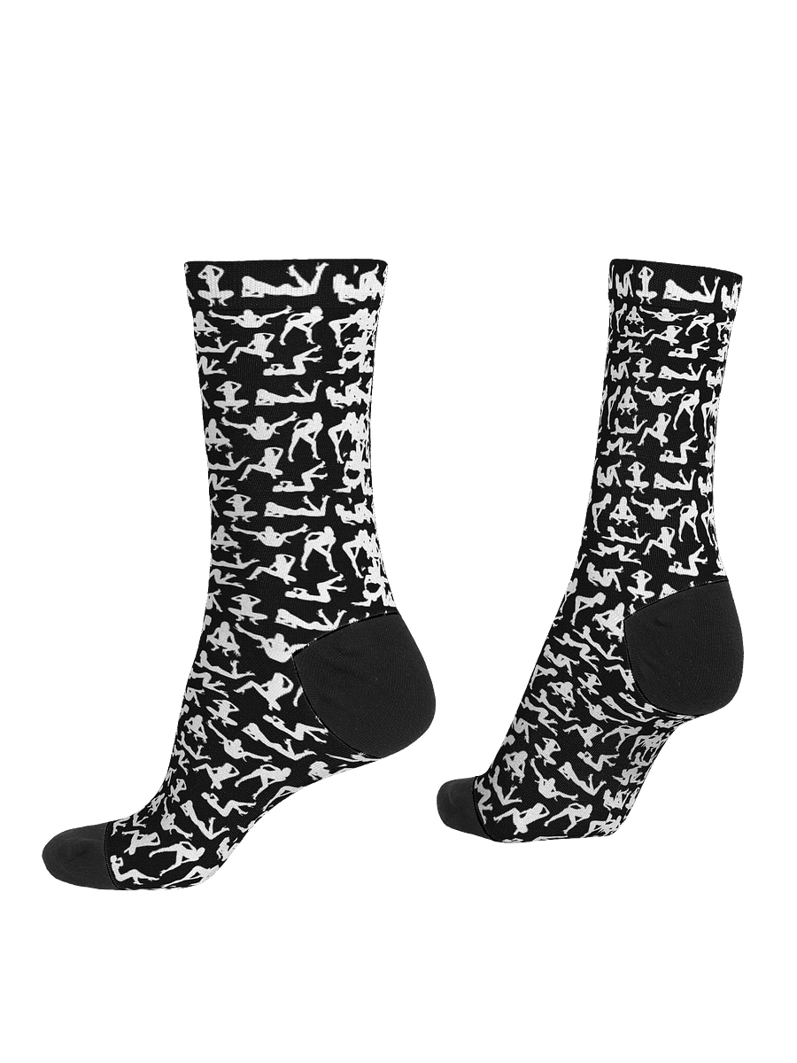 Eco-Chic Floral Fusion | Premium Sustainable Crew Socks product image (3)
