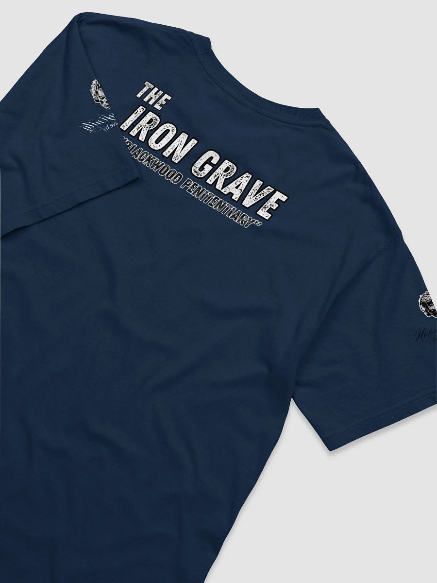 The Iron Grave - Blackwood Penitentiary - The Iron Brutes - White Logo T-Shirt product image (50)