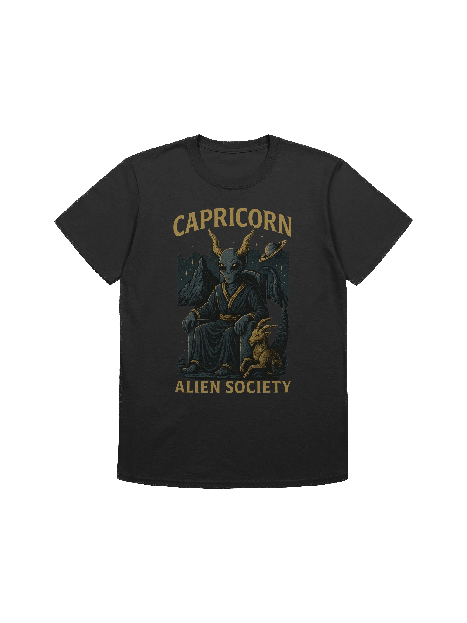 Capricorn Alien Throne T-Shirt product image (1)