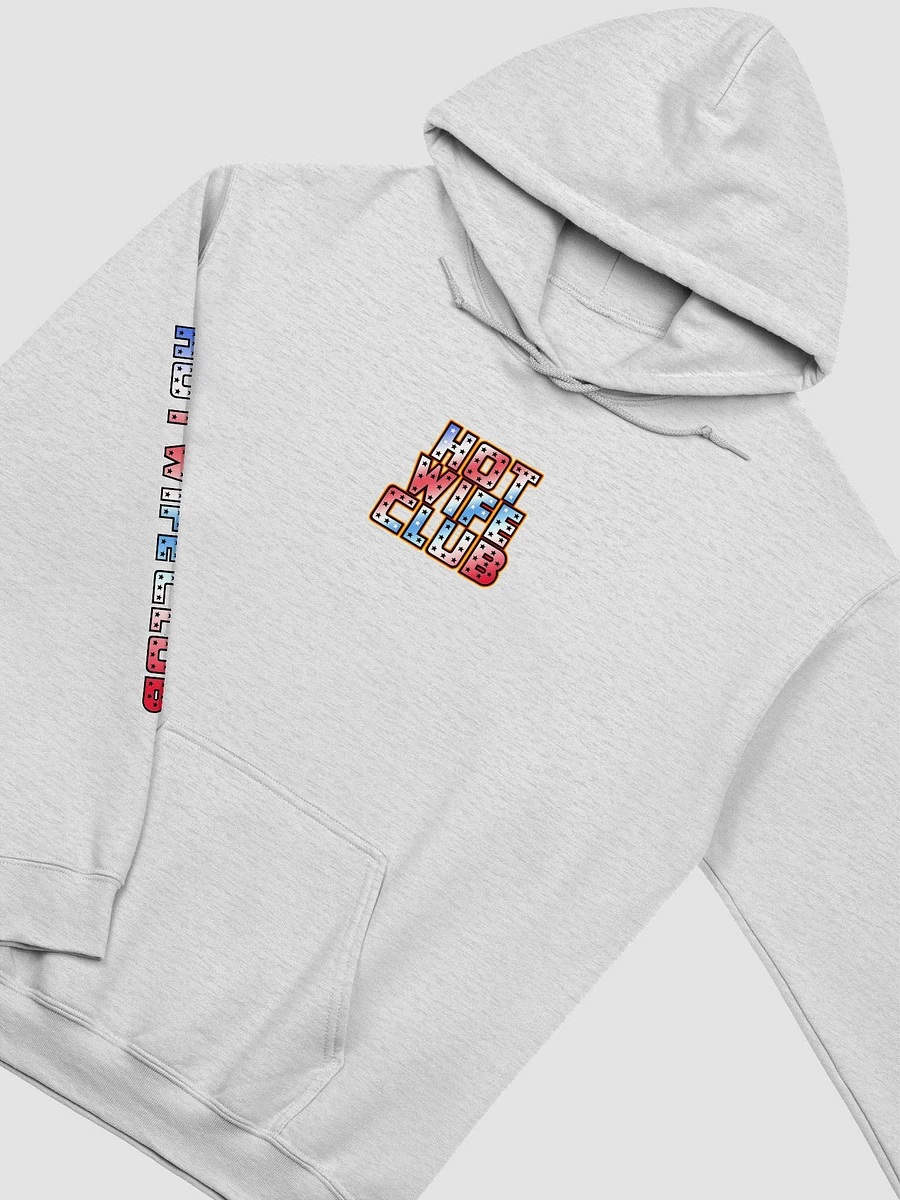 Hot Wife Club red white and blue hoodie product image (30)