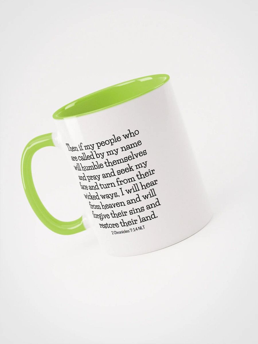 If My People Who Are Called By My Name 2 Chronicles 7:14 Two-Tone Mug 11/15oz product image (3)