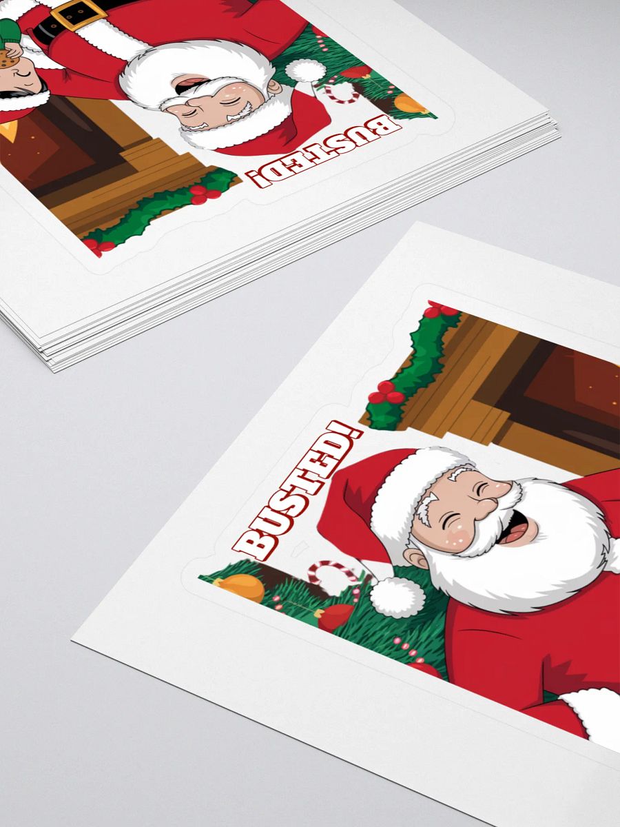 Busted! Santa Catching A Young Boy Eating His Christmas Cookies product image (4)