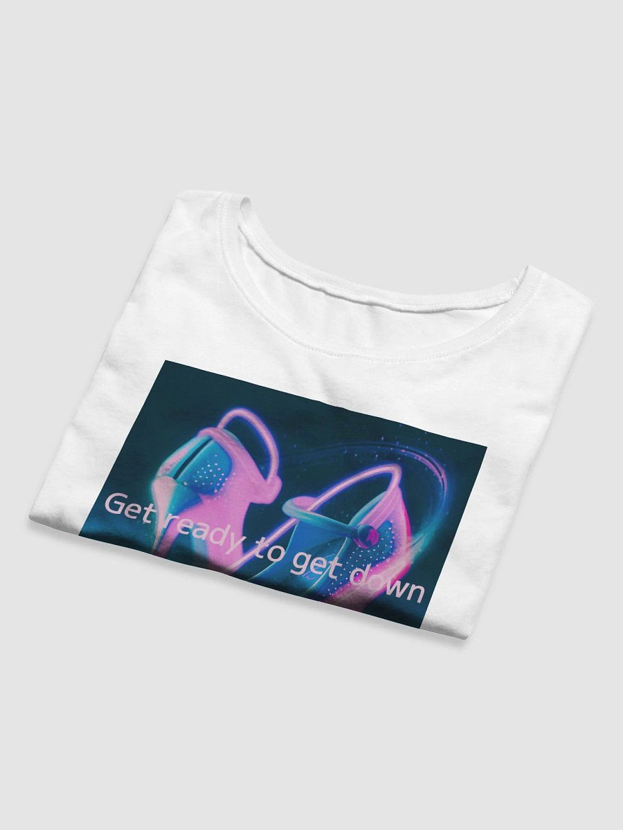 get ready to get down (crop T-shrt) white product image (8)