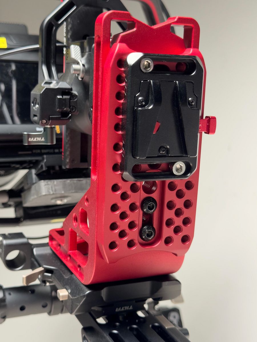 Heavy Duty Gimbal Bracket for DJI RS4 RS3 RS2 + Pro + L Bracket Connect™ Cheese Plate (RED) product image (5)