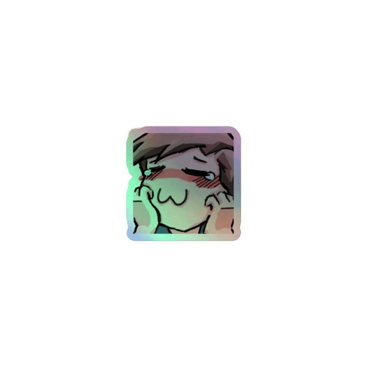 Chaabbz UwU Holographic Emote Sticker product image (1)