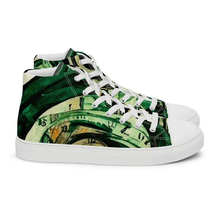 Spiral Clock Women's canvas High Tops product image (2)