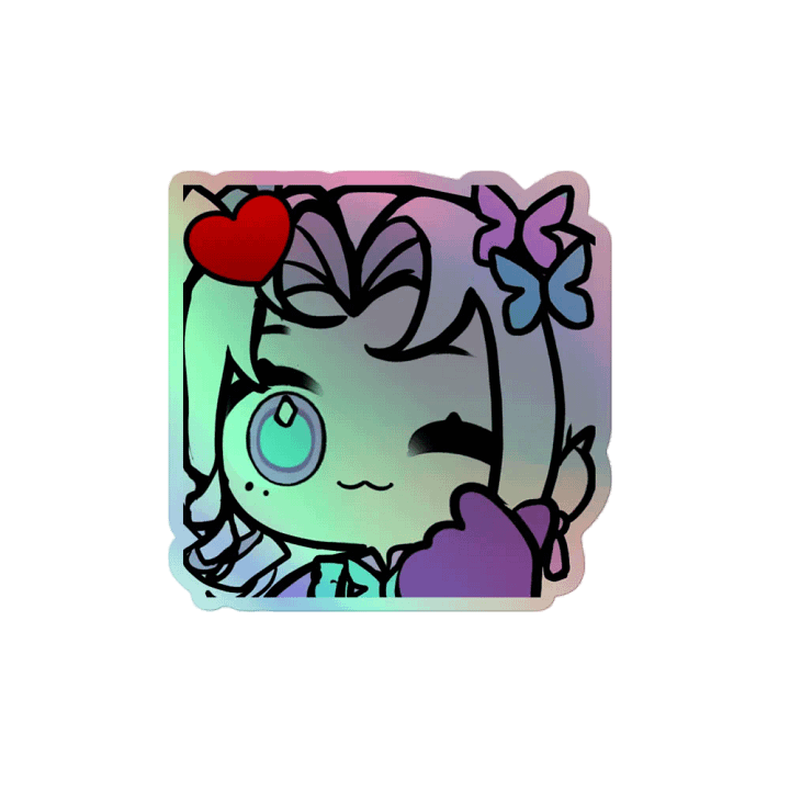 SPECIAL LIMITED EDITON DEBUT PIXIE EMOTE Holographic Die-cut Stickers product image (2)