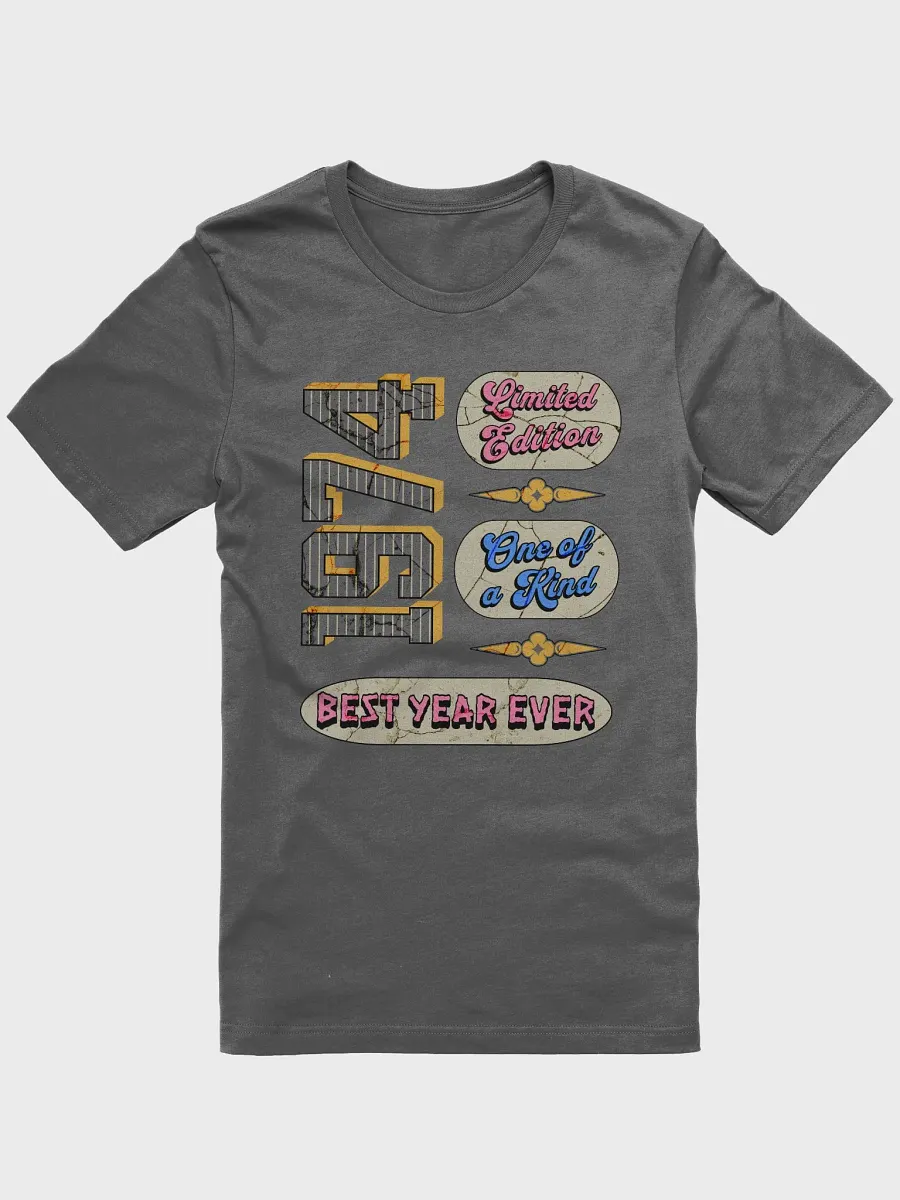 Limited Edition 1974 Typographic T-Shirt product image (1)