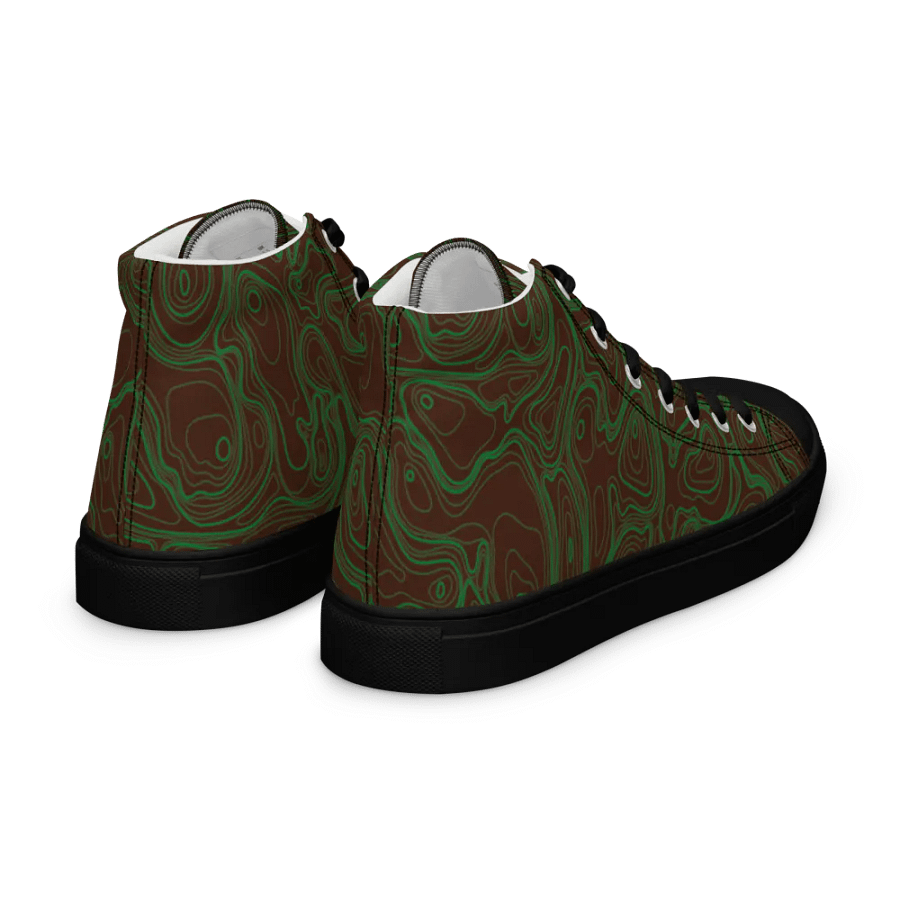 Organic Swirl Men's High Top Shoes product image (7)