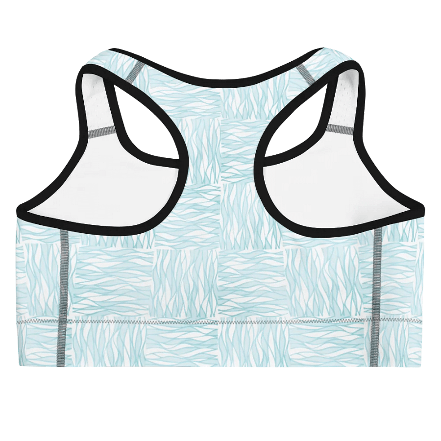 Light Turquois All-Over Print Sports Bra product image (4)
