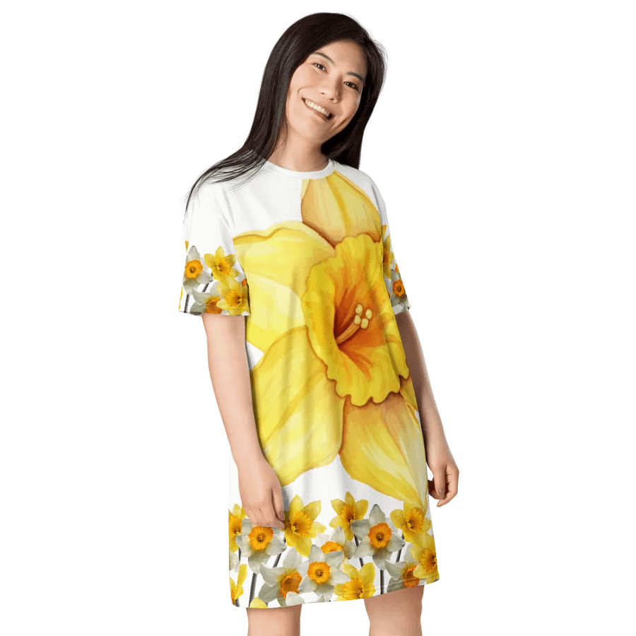 Daffodil Dreams All-Over T-Shirt Dress product image (5)