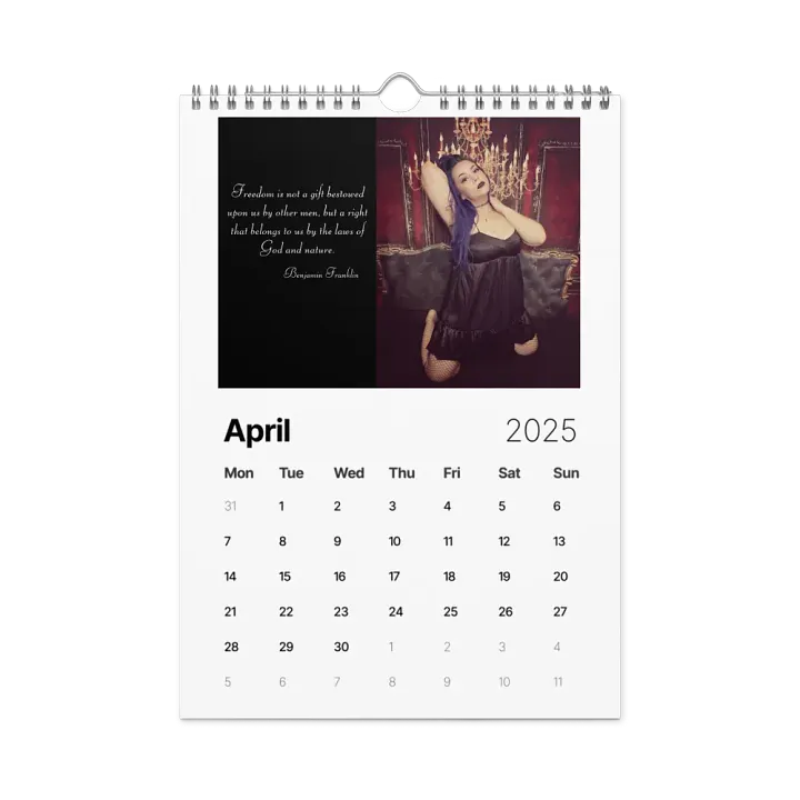 The LibertyTrap Pin-up Calendar 2025 product image (2)