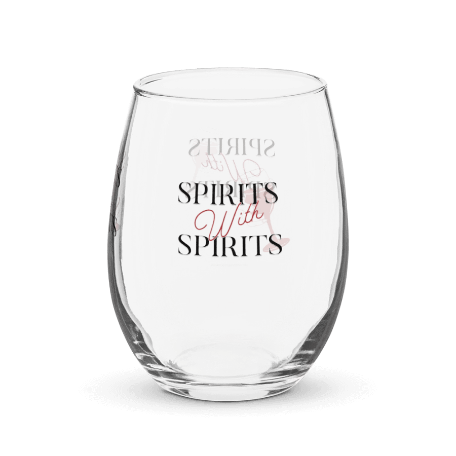 Spirits With Spirits Stemless WHITE Wine Glass product image (3)