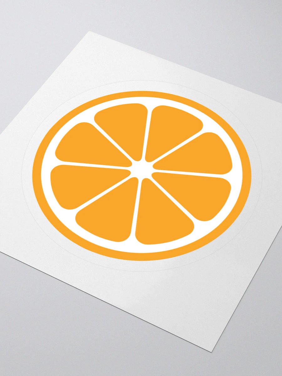 MIKAN Sticker(White×Orange) product image (8)