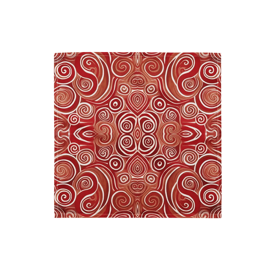 Funky Cherry Swirls Liquid Tie-Dye Bandana product image (2)