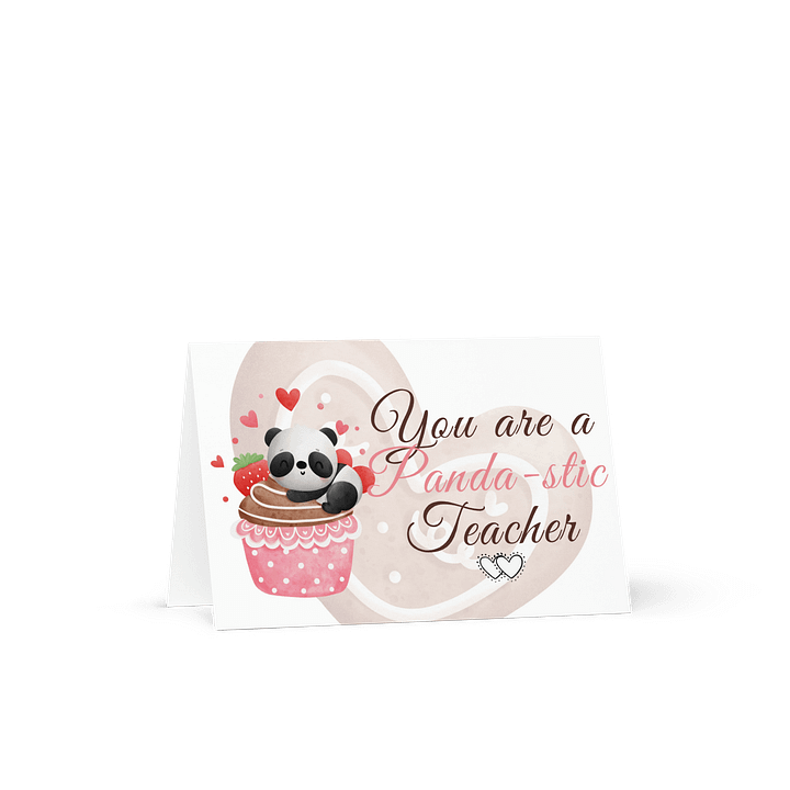 you are panda-stic teacher greeting card product image (2)