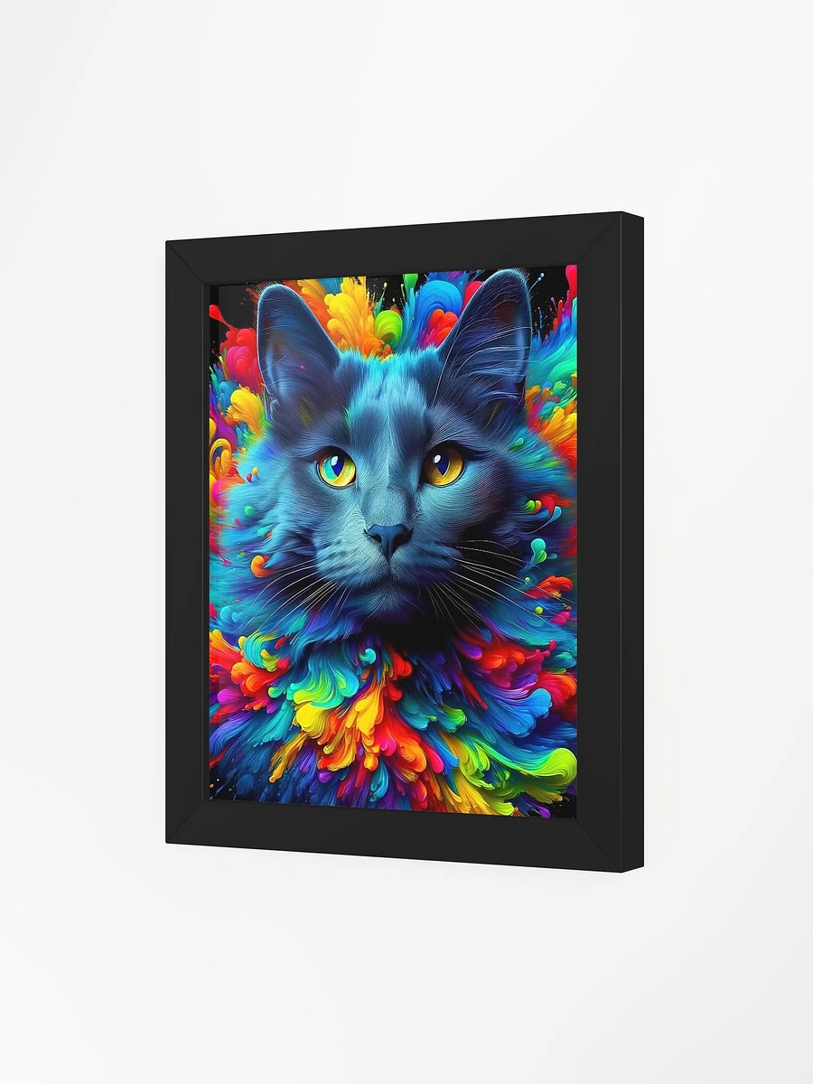 Framed High-Quality Matte Poster (in): Russian Blue product image (41)