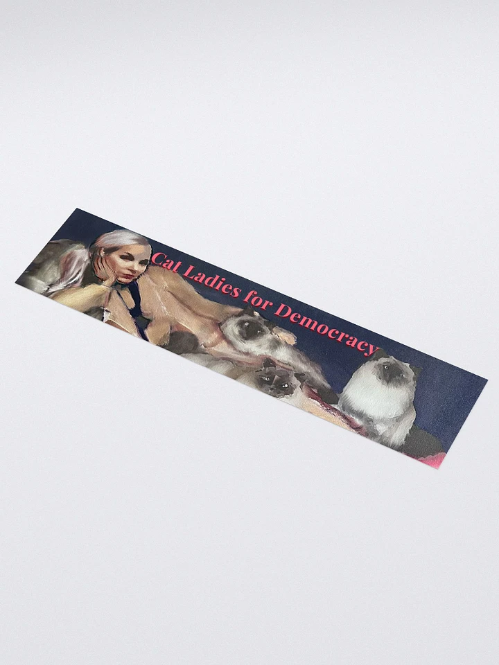 Cat Ladies for Democracy Bumper Sticker product image (1)