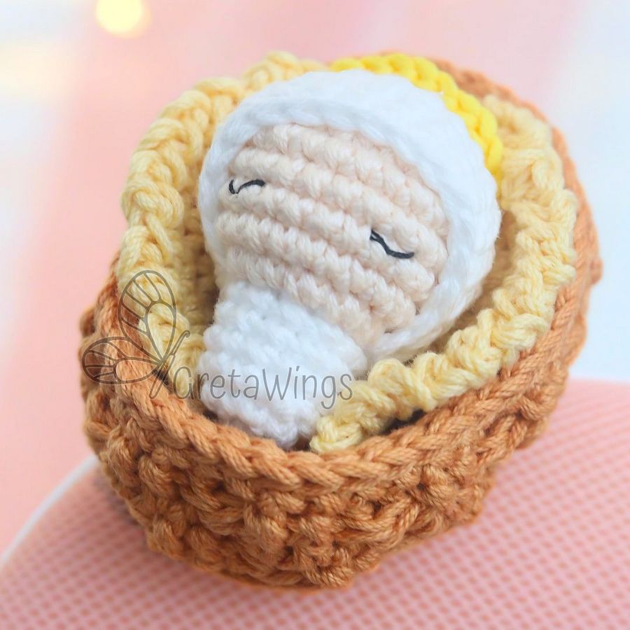 Patrón de amigurumi de la Natividad: María, José y el Niño Jesús por GretaWings (descarga digital) product image (4)