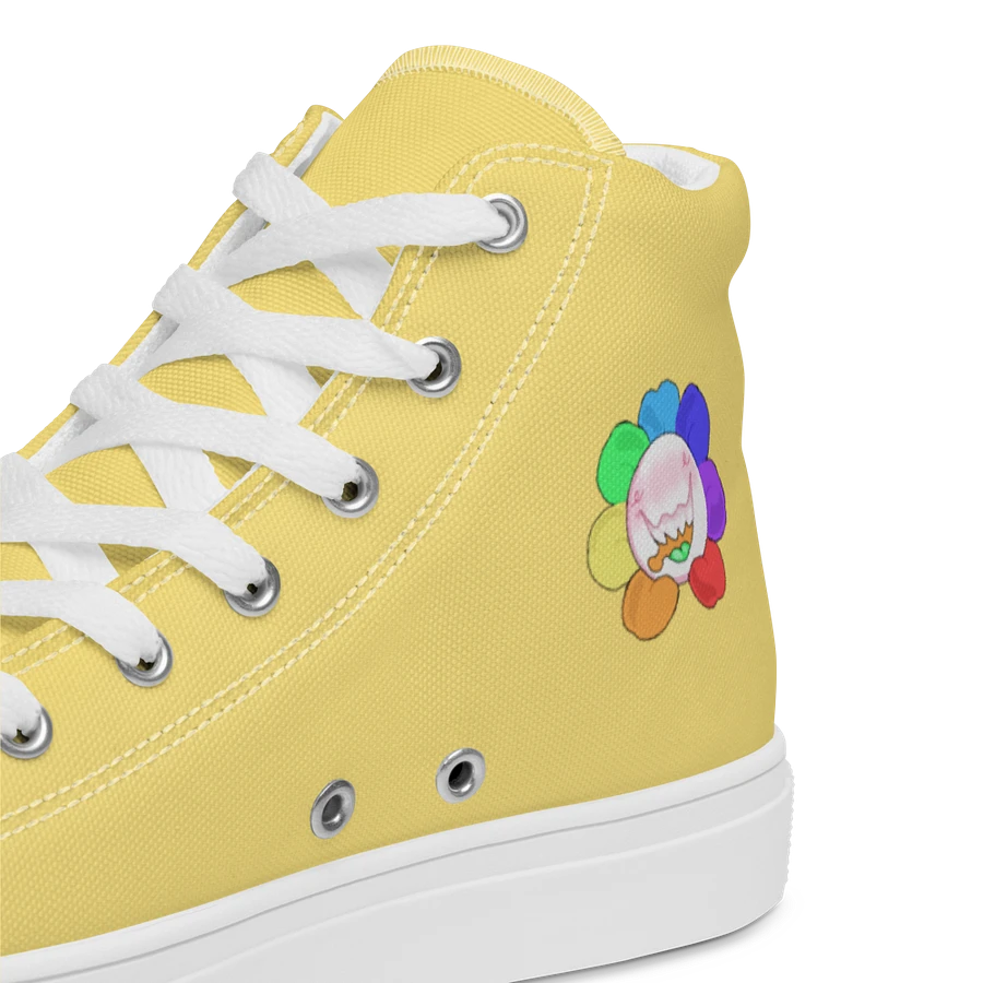Pastel Yellow and White Flower Sneakers product image (21)