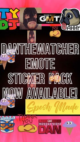 STICKERS! D'ya like stickers? 

Get some more and show you're a cool kid with some of your favorite Twitch emotes from the Da...