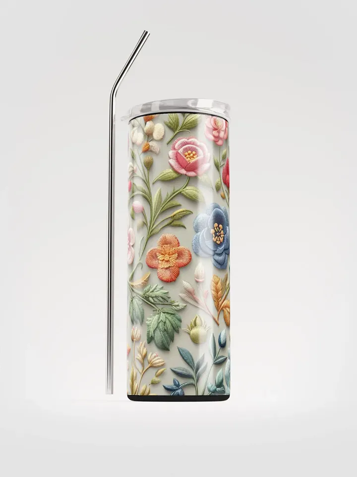 Floral Bliss Stainless Steel Tumbler - Stylish Eco-Friendly Sipping product image (1)
