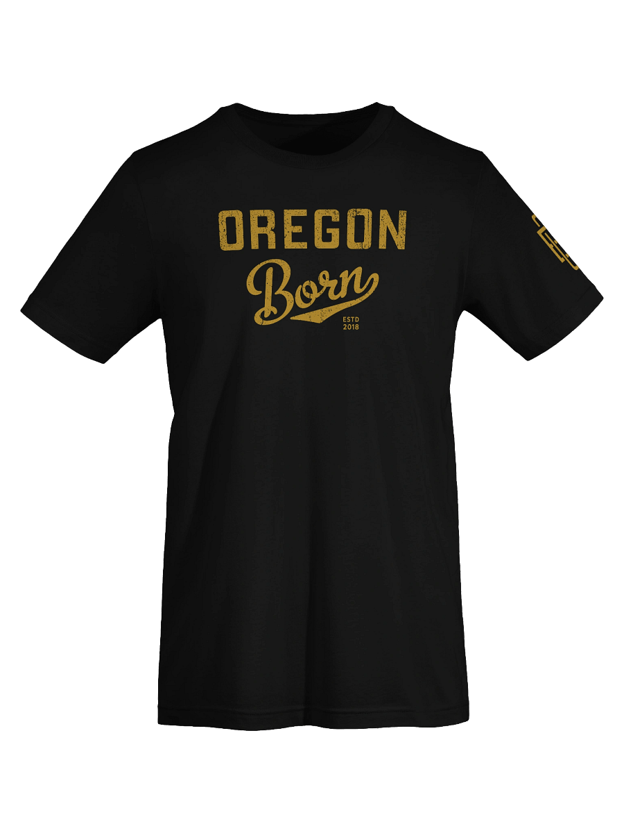 Oregon Born Varsity Script T-Shirt product image (56)