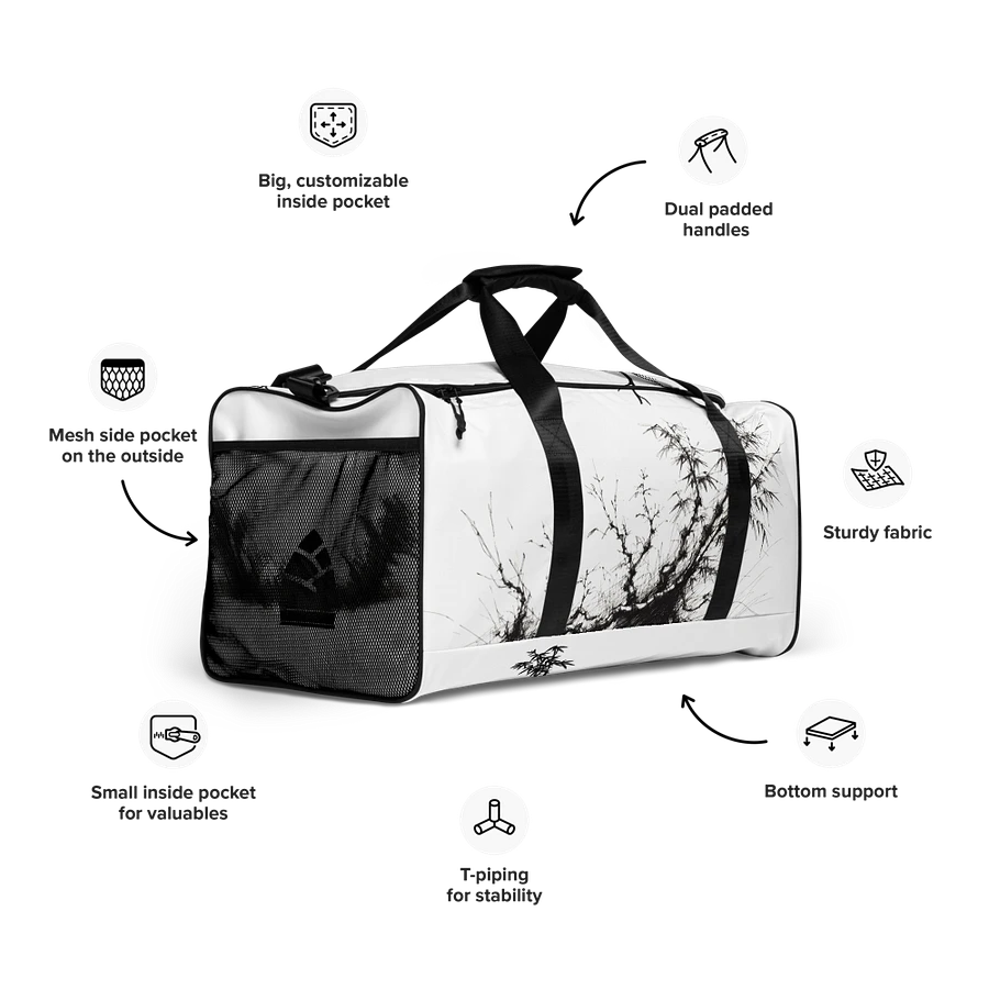 Bamboo All-Over Print Duffle Bag product image (5)