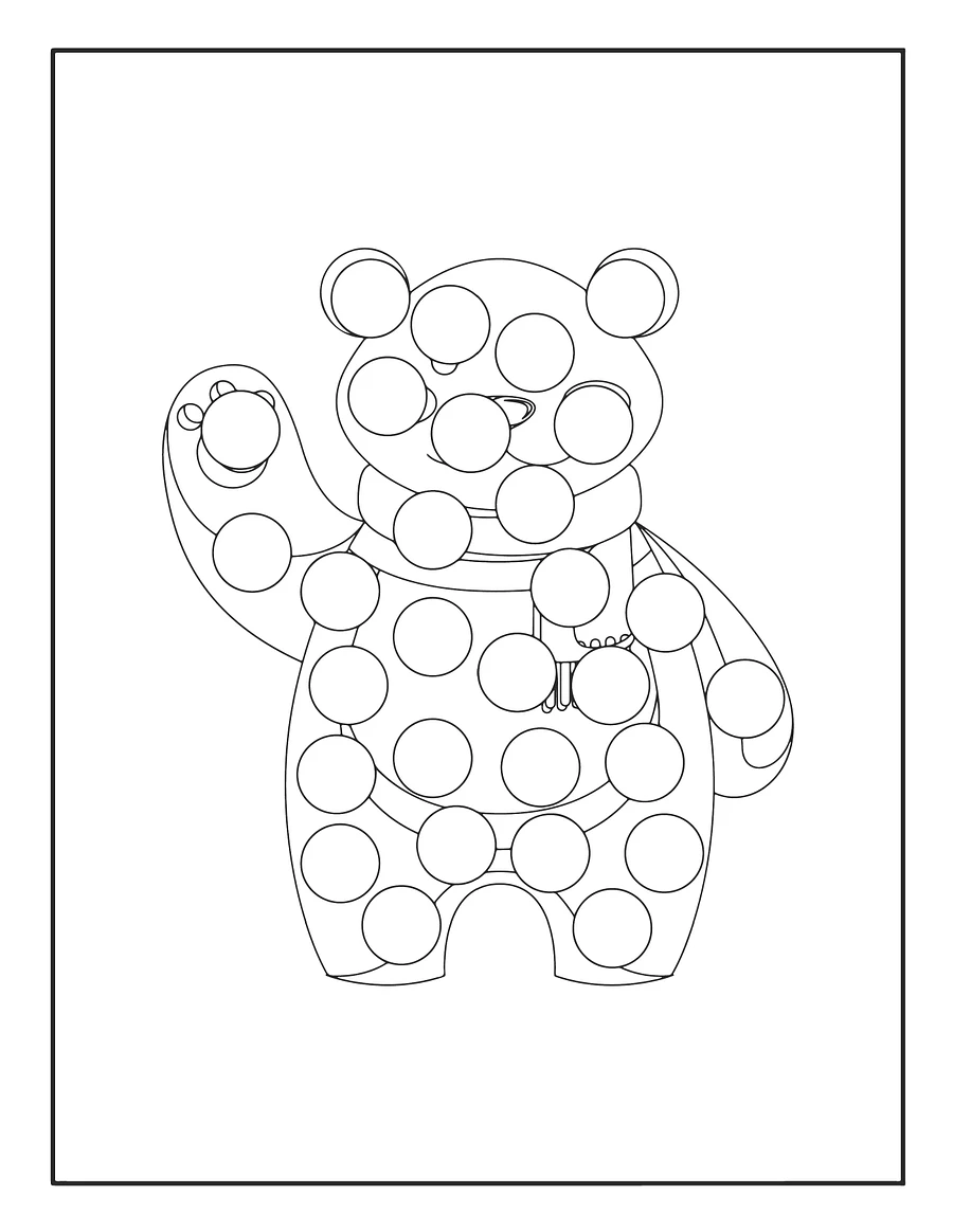 Christmas Dot Marker Coloring Pages product image (4)